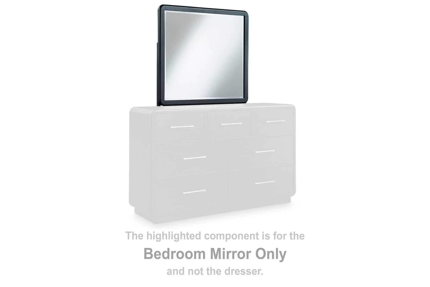 The Furniture Outlets - Ashley Furniture - Rowanbeck Bedroom - Bedroom Mirror / Black - B821-36