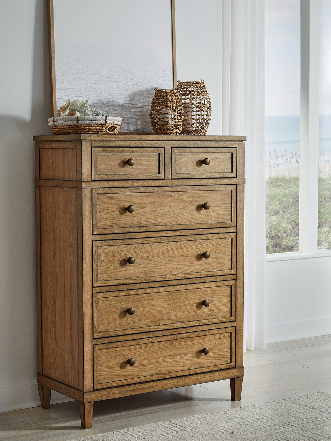 The Furniture Outlets - Ashley Furniture - Sharlance Bedroom - Dresser and Mirror / Brown - B895B1