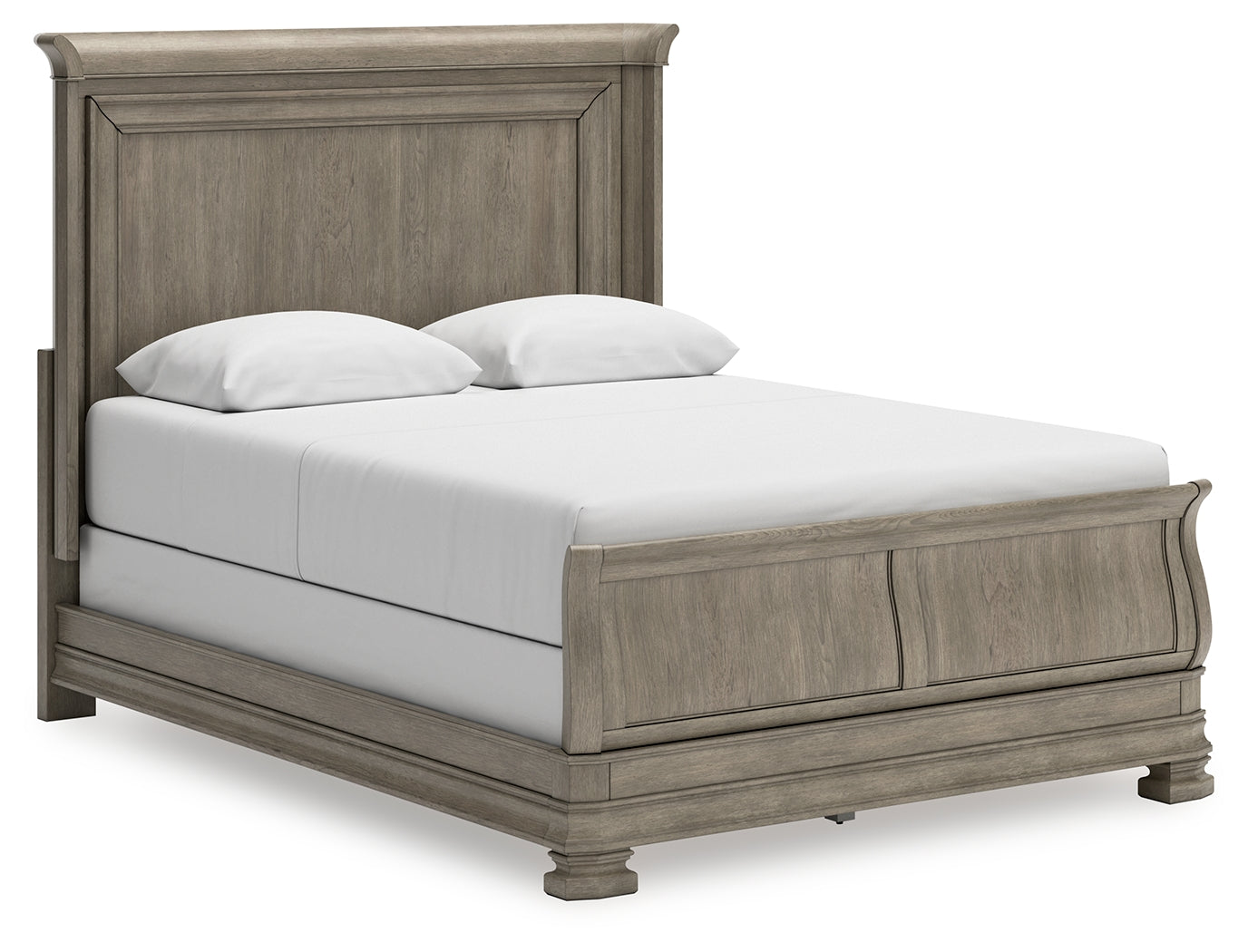 The Furniture Outlets - Ashley Furniture - Lexorne Bedroom - Queen Sleigh Bed / Gray - B924B2
