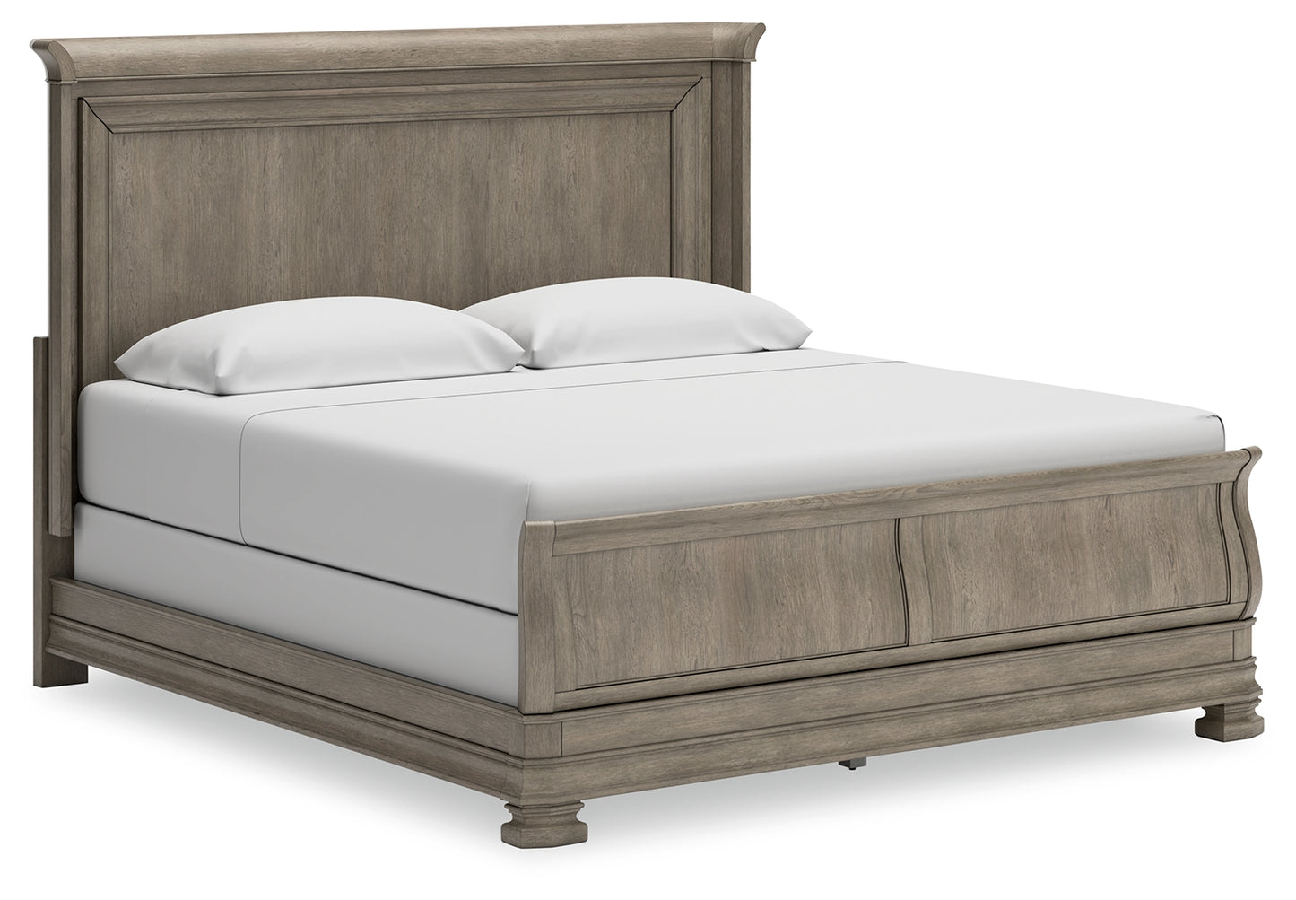 The Furniture Outlets - Ashley Furniture - Lexorne Bedroom - California King Sleigh Bed / Gray - B924B5