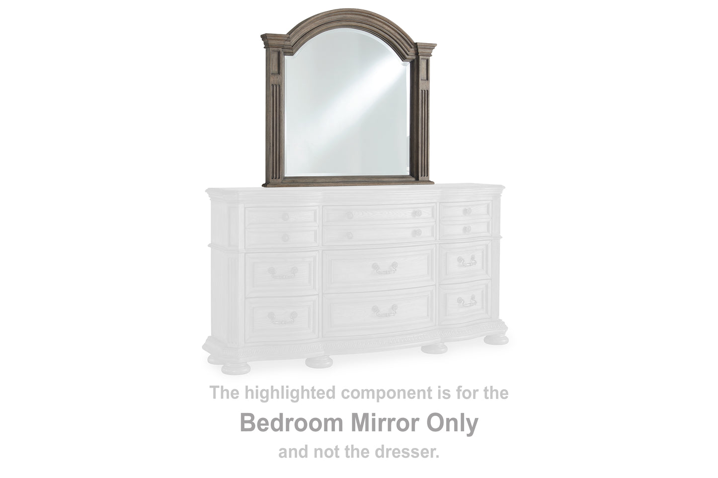 The Furniture Outlets - Ashley Furniture - Ardenfield Bedroom - Bedroom Mirror / Light Brown - B944-36