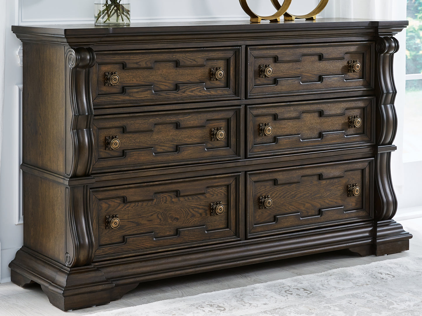 The Furniture Outlets - Ashley Furniture - Maylee Bedroom - Dresser / Dark Brown - B947-31