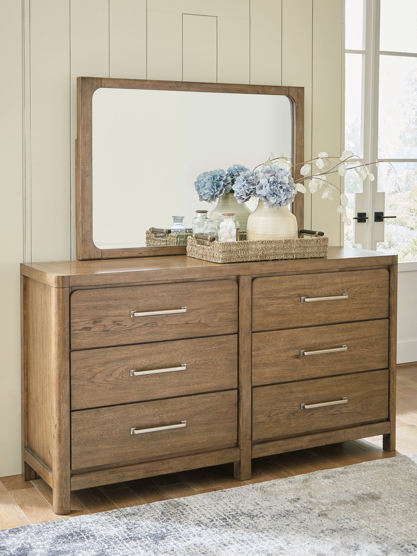 The Furniture Outlets - Ashley Furniture - Cabalynn Bedroom - Dresser and Mirror / Light Brown - B974B1