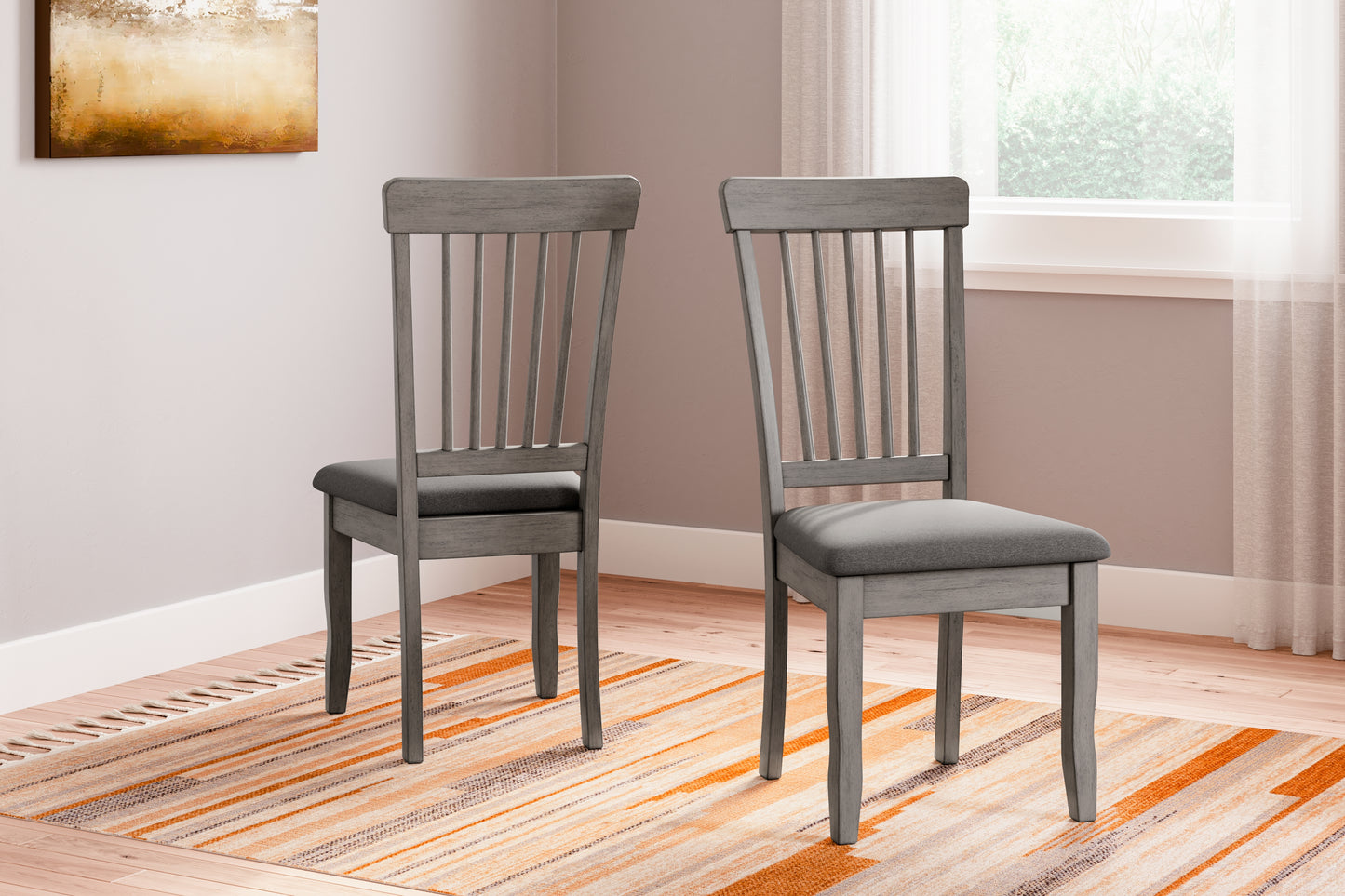 The Furniture Outlets - Ashley Furniture - Shullden Dining Room - Dining Chair (Set of 2) / Gray - D194-01X2