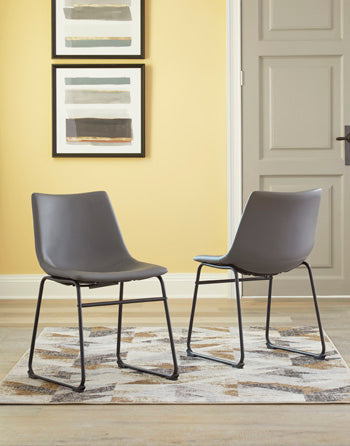 The Furniture Outlets - Ashley Furniture - Centiar Dining Room - Dining Chair (Set of 2) / Gray - D372-08X2