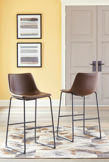 The Furniture Outlets - Ashley Furniture - Centiar Dining Room - Pub Height Bar Stool (Set of 2) / Brown - D372-130X2