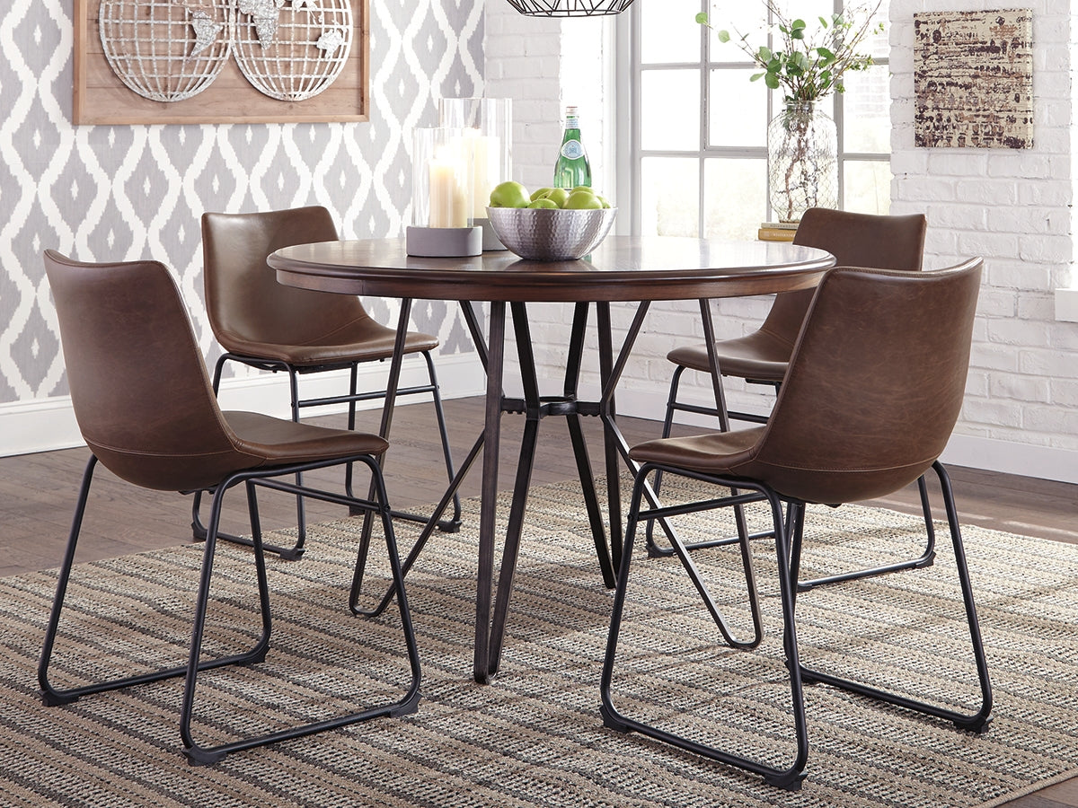 The Furniture Outlets - Ashley Furniture - Centiar Dining Room - Counter Height Bar Stool (Set of 2) / Gray - D372-824X2