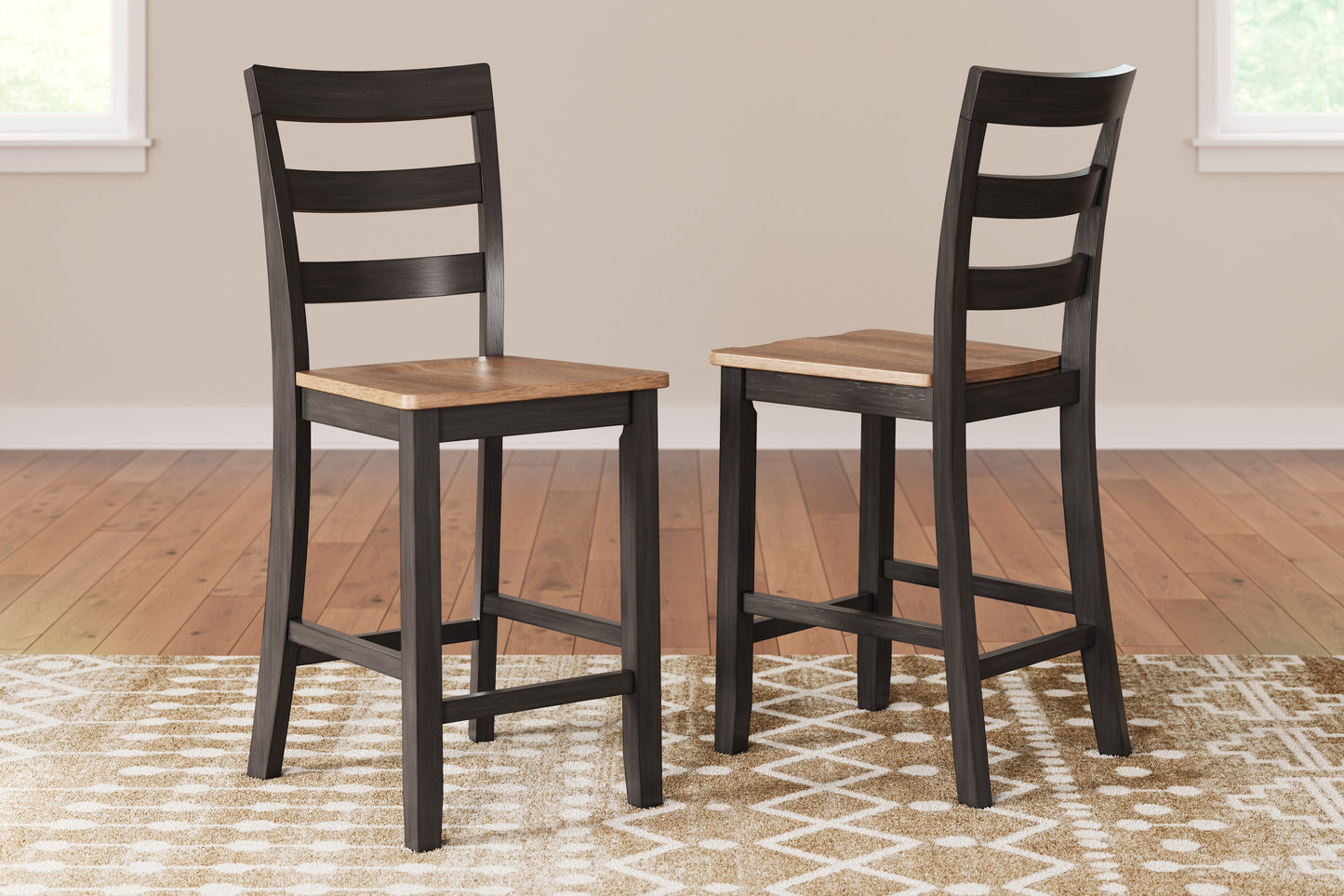 The Furniture Outlets - Ashley Furniture - Gesthaven Dining Room - Counter Height Barstool (Set of 2) / Natural/Brown - D396-124X2