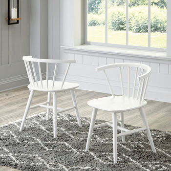 The Furniture Outlets - Ashley Furniture - Grannen Dining Room - Dining Chair (Set of 2) / White - D407-01X2