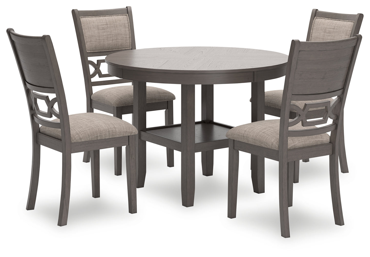 The Furniture Outlets - Ashley Furniture - Wrenning Dining Room - Dining Room Table Set (6/CN) / Gray - D425-325