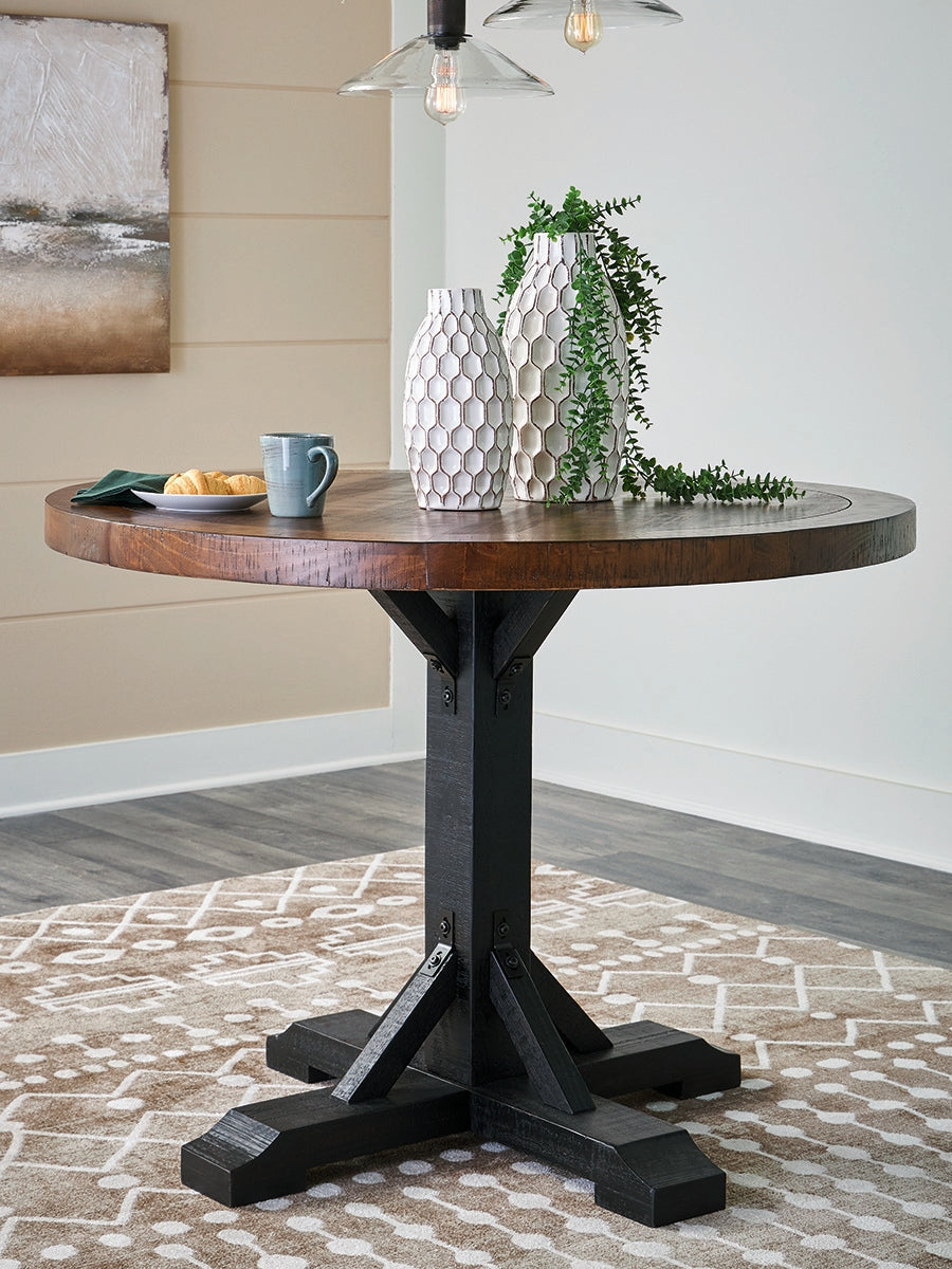 The Furniture Outlets - Ashley Furniture - Valebeck Dining Room - Counter Height Dining Table / Multi - D546D21
