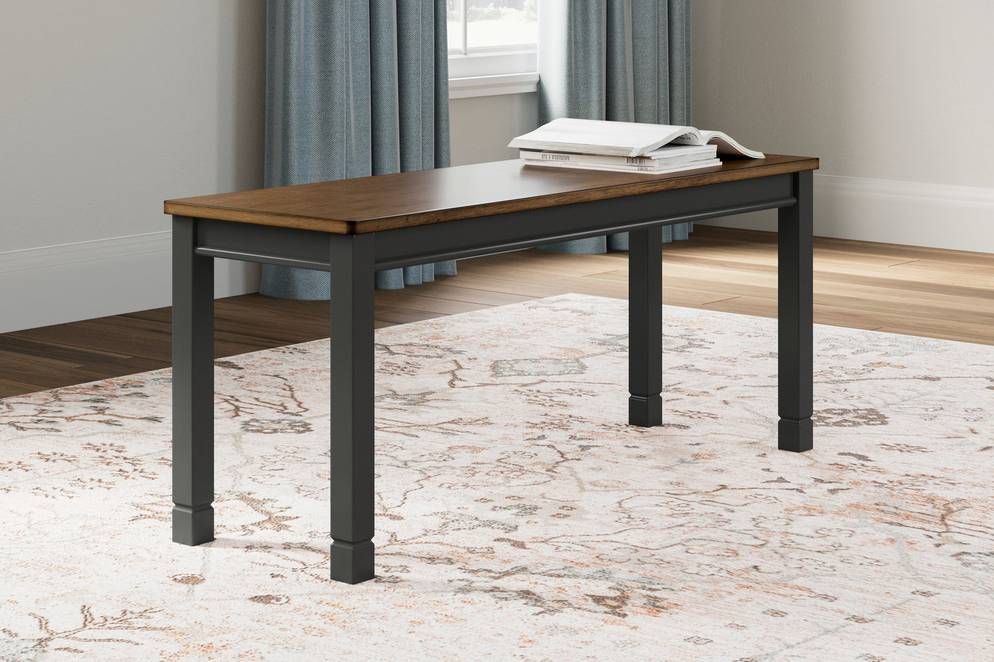 The Furniture Outlets - Ashley Furniture - Owingsville Dining Room - Rectangular Dining Room Table / Black/Brown / 60"W x 36"D x 30"H - D580-25