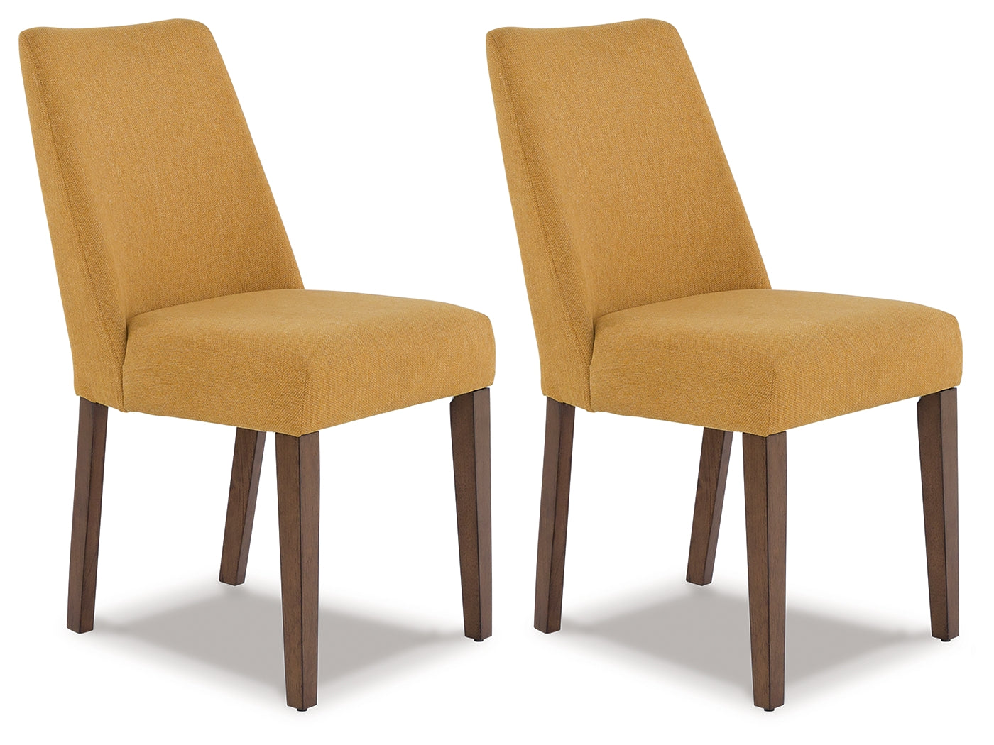 The Furniture Outlets - Ashley Furniture - Lyncott Dining Room - Dining Chair (Set of 2) / Mustard/Brown - D615-04X2