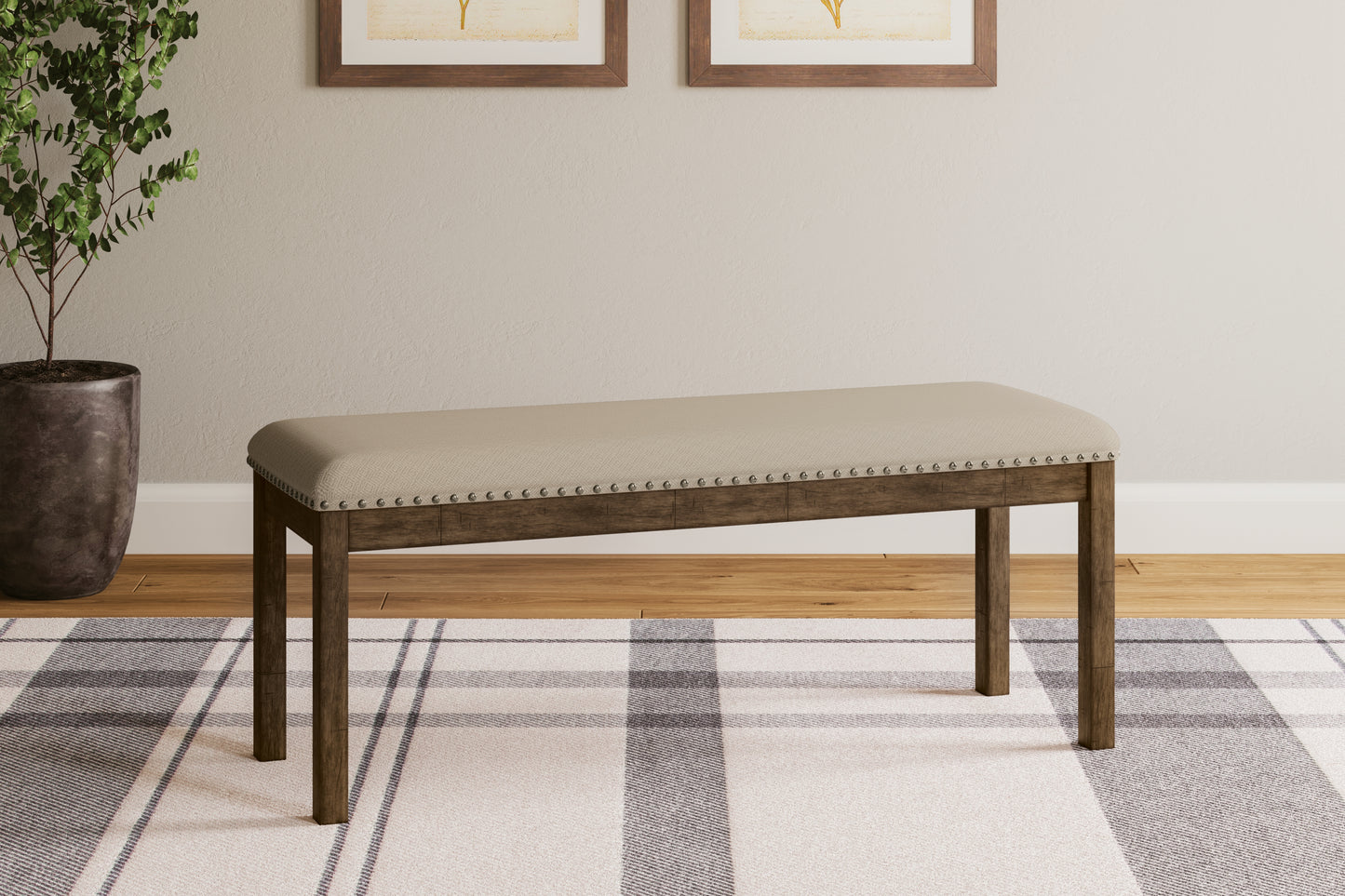The Furniture Outlets - Ashley Furniture - Moriville Dining Room - Upholstered Bench / Beige - D631-00