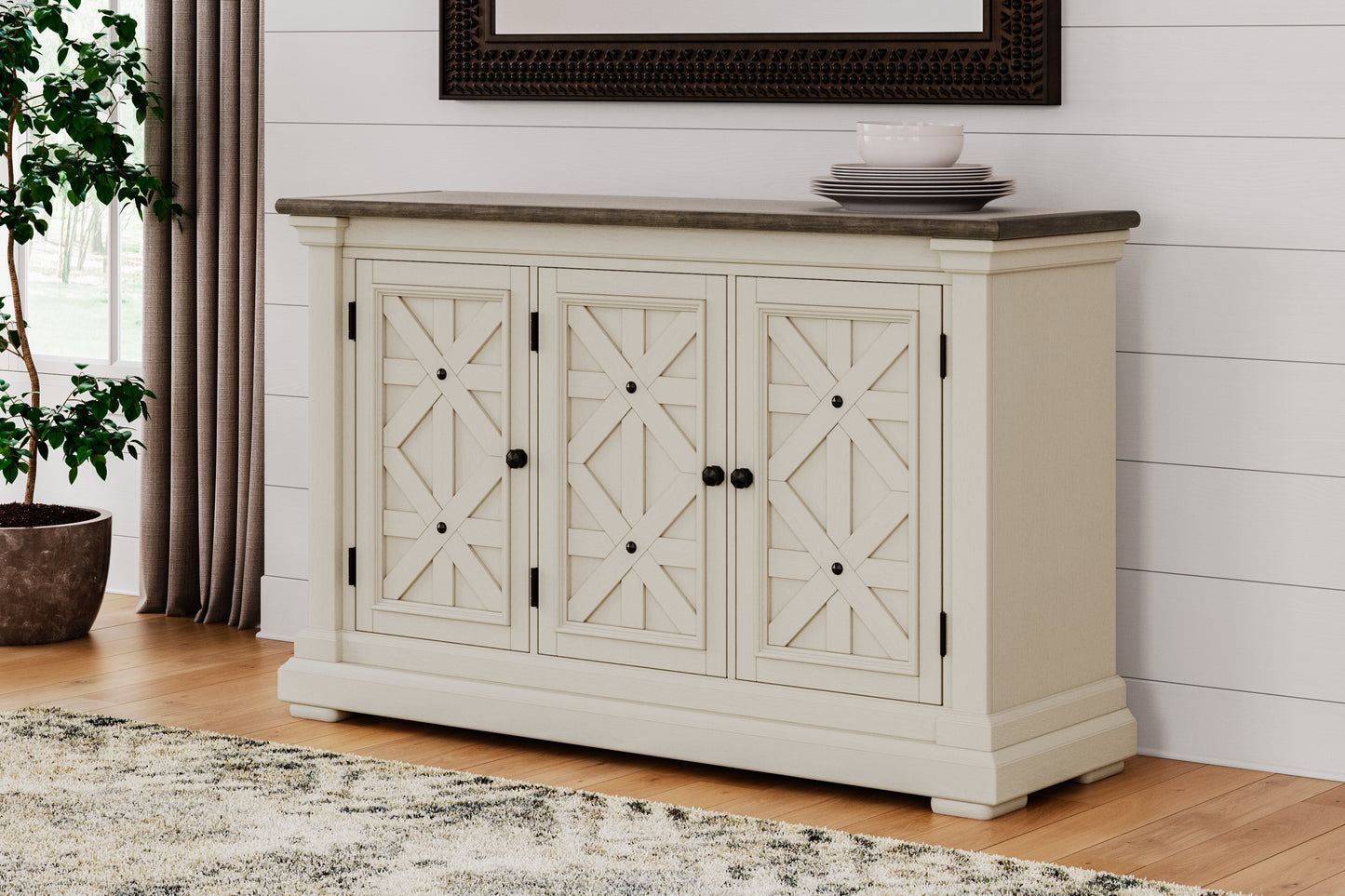 The Furniture Outlets - Ashley Furniture - Bolanburg Dining Room - Dining Room Server / Two-tone - D647-60