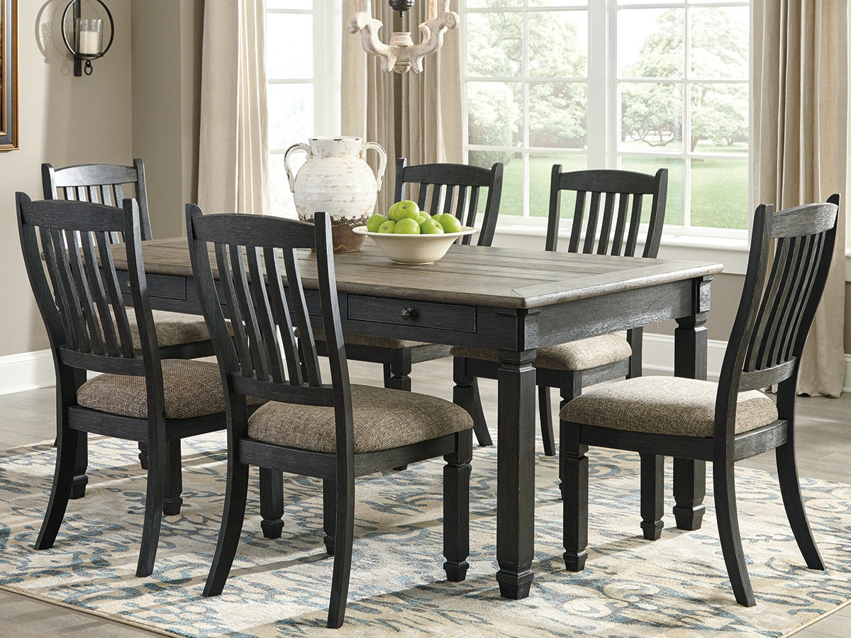 The Furniture Outlets - Ashley Furniture - Tyler Creek Dining Room - Rectangular Dining Room Table / Black/Gray / 72"W x 40"D x 31"H - D736-25