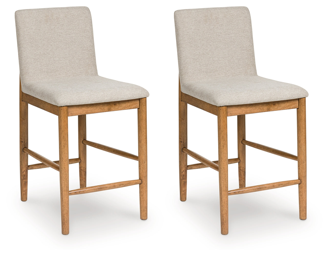 The Furniture Outlets - Ashley Furniture - Isanti Dining Room - Counter Height Barstool (Set of 2) / Light Brown - D752-124X2