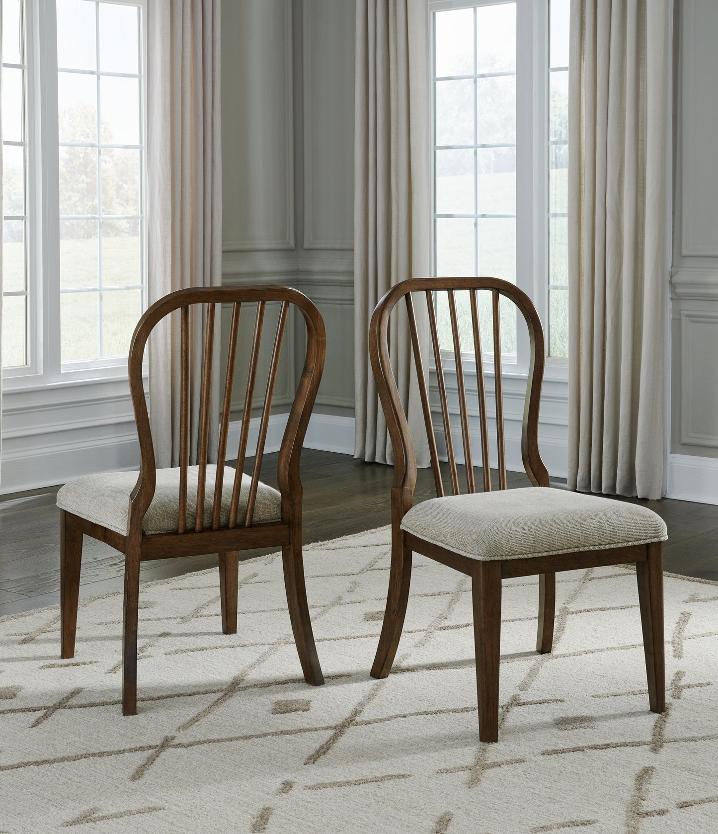 The Furniture Outlets - Ashley Furniture - Sturlayne Dining Room - Dining Chair (Set of 2) / Brown - D787-01X2