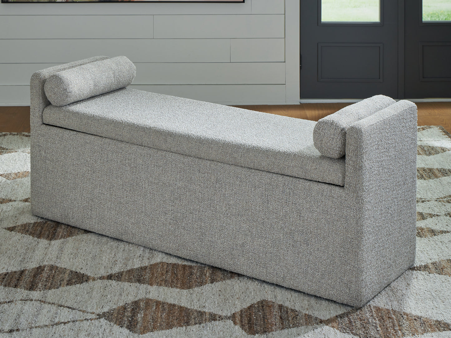 The Furniture Outlets - Ashley Furniture - Galliden Dining Room - Large UPH Dining Room Bench / Beige - D841-00