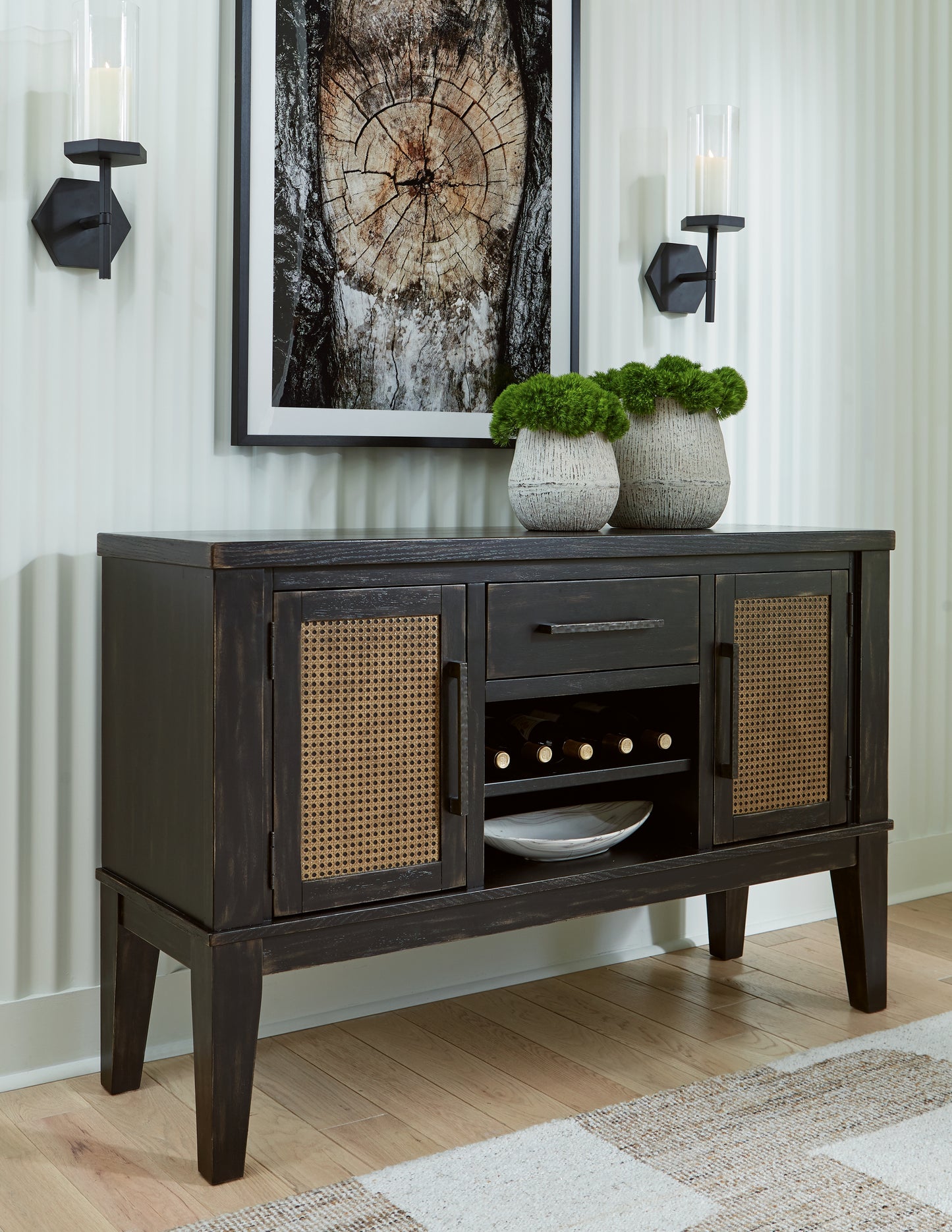The Furniture Outlets - Ashley Furniture - Galliden Dining Room - Dining Room Server / Black - D841-60