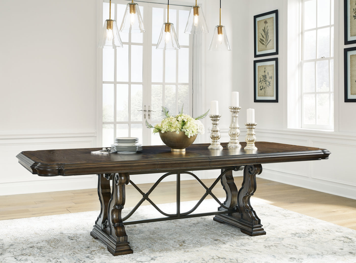 The Furniture Outlets - Ashley Furniture - Maylee Dining Room - Dining Extension Table / Dark Brown - D947D5