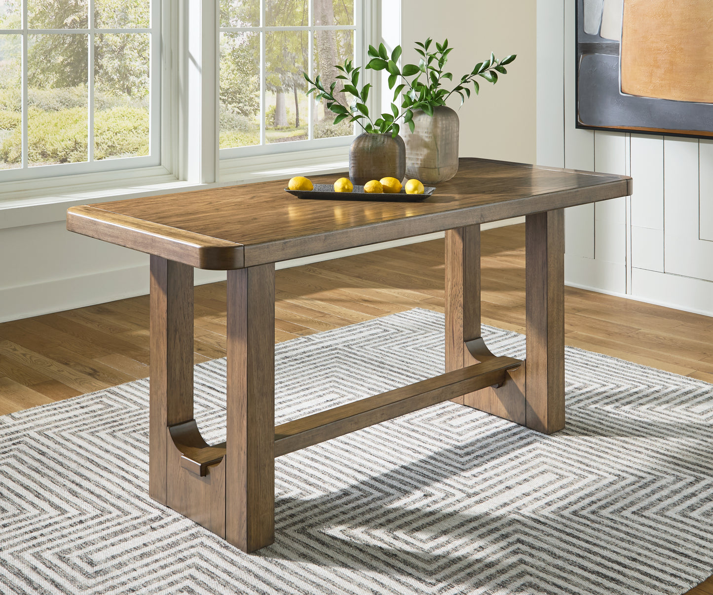 The Furniture Outlets - Ashley Furniture - Cabalynn Dining Room - RECT Dining Room Counter Table / Light Brown - D974-13