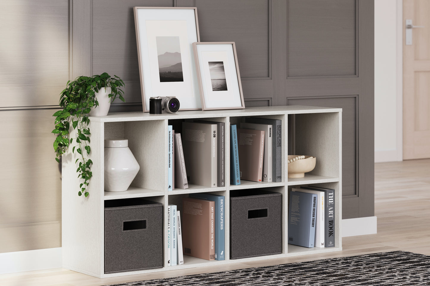 The Furniture Outlets - Ashley Furniture - Aprilyn Eight Cube Organizer - Eight Cube Organizer / White - EA1024-4X2