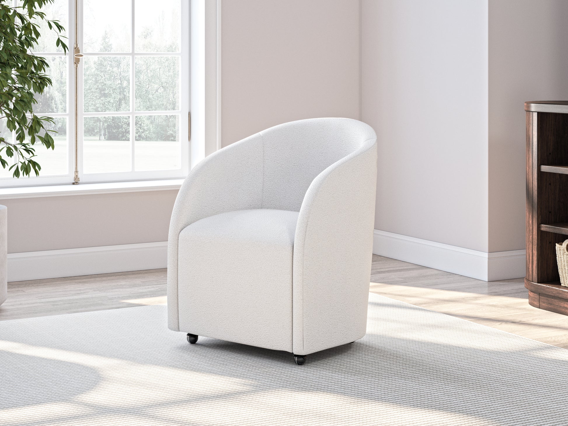 The Furniture Outlets - Ashley Furniture - Korestone Desk Chair - Home Office Desk Chair (1/CN) / White - H687-01A