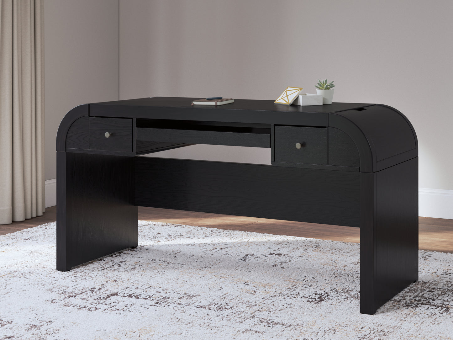 The Furniture Outlets - Ashley Furniture - Rowanbeck Office Desk - Home Office Desk / Black - H821-44