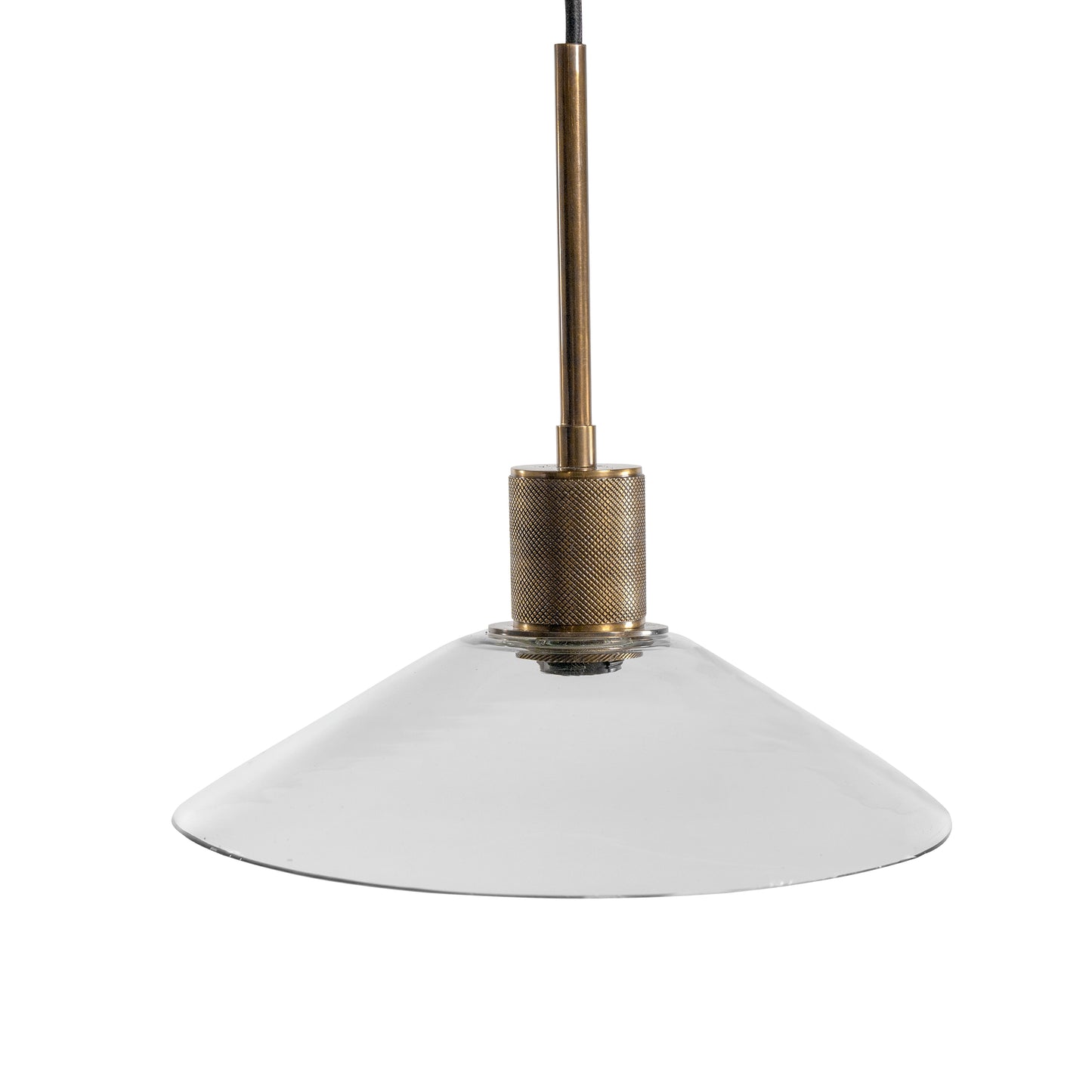The Furniture Outlets - Ashley Furniture - Chaness Lighting - Glass Pendant Light (1/CN) / Clear/Brass - L000718