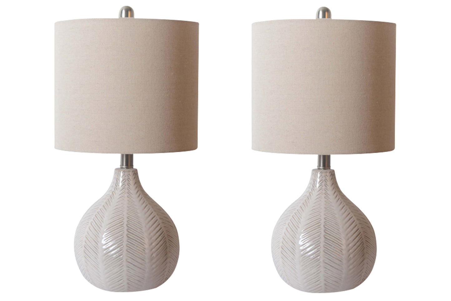 The Furniture Outlets - Ashley Furniture - Rainermen Lighting - Table Lamp (Set of 2) / Off White - L180024X2