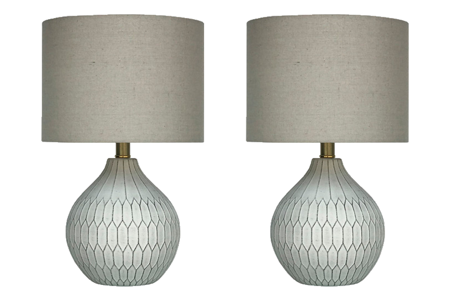 The Furniture Outlets - Ashley Furniture - Wardmont Lighting - Table Lamp (Set of 2) / White - L180094X2