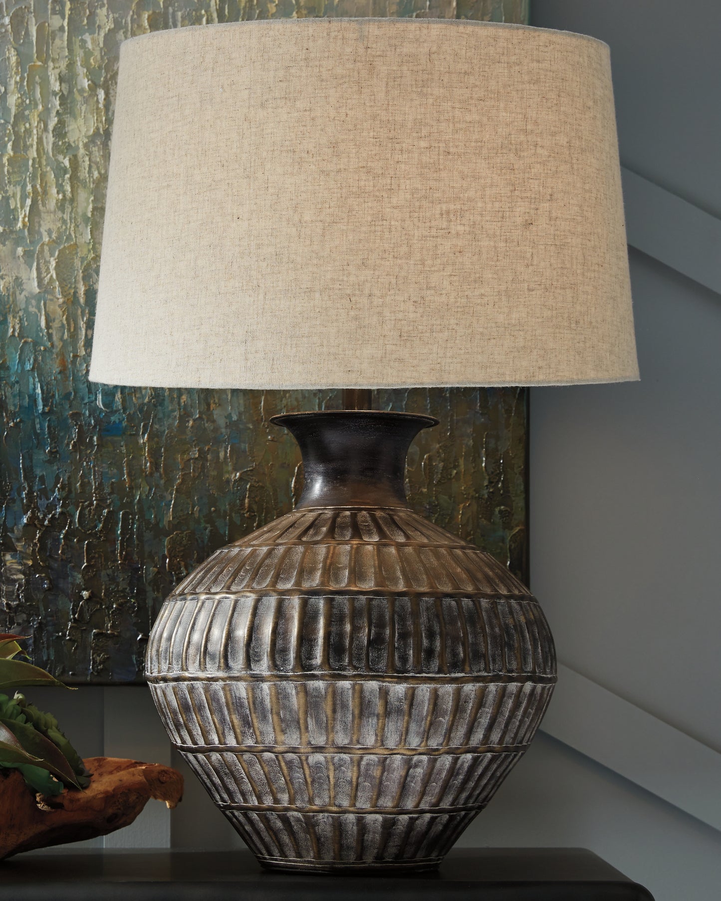 The Furniture Outlets - Ashley Furniture - Magan Lighting - Table Lamp (Set of 2) / Antique Bronze Finish - L207354X2