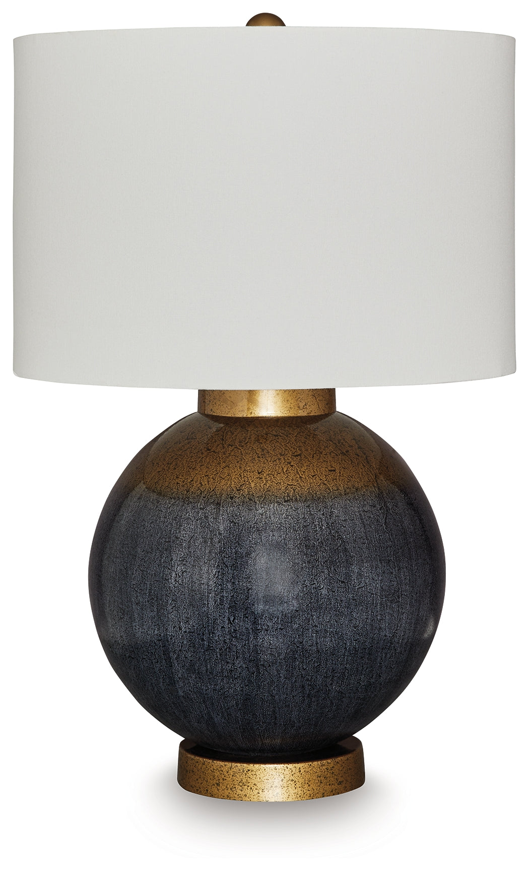 The Furniture Outlets - Ashley Furniture - Adara Lighting - Metal Table Lamp (1/CN) / Blue/Gold Finish - L207564
