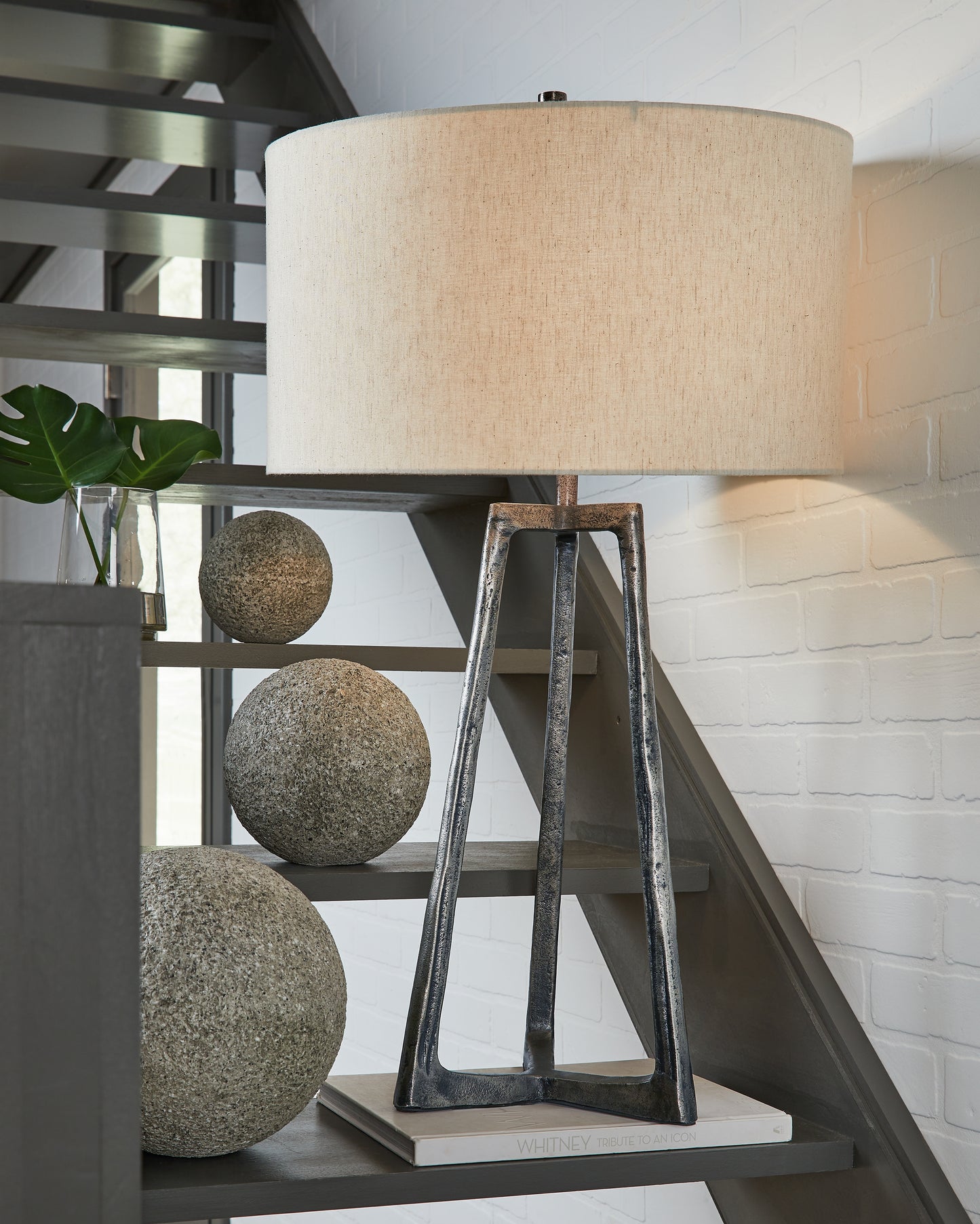 The Furniture Outlets - Ashley Furniture - Ryandale Lighting - Metal Table Lamp (1/CN) / Antique Pewter Finish - L208334