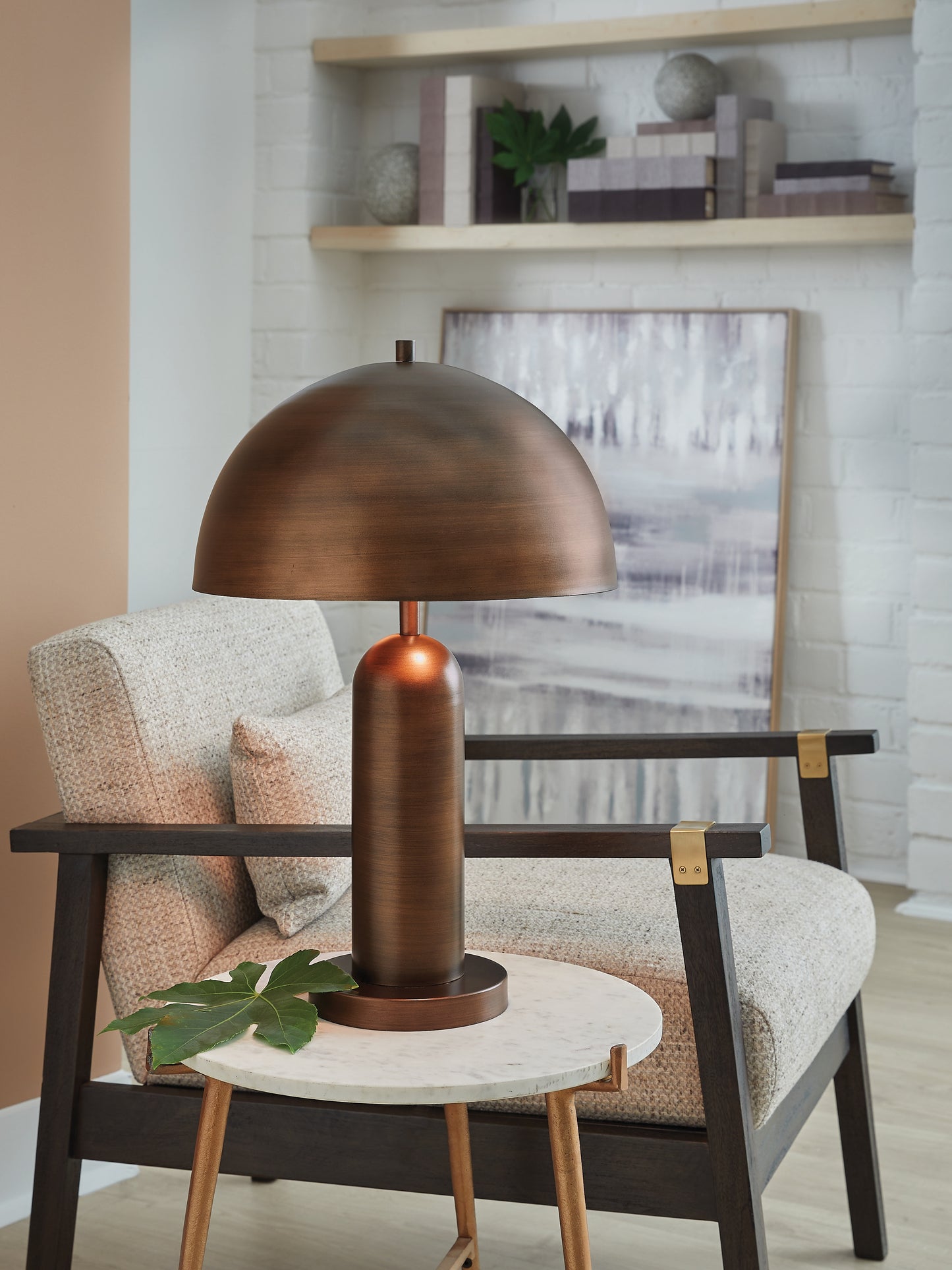 The Furniture Outlets - Ashley Furniture - Wendfield Lighting - Metal Table Lamp (1/CN) / Antique Copper Finish - L208434
