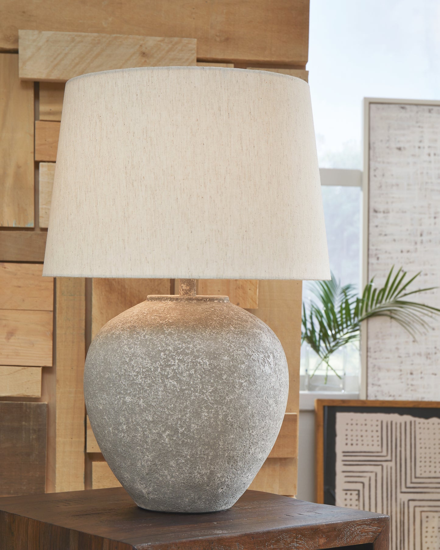 The Furniture Outlets - Ashley Furniture - Dreward Lighting - Metal Table Lamp (1/CN) / Distressed Gray - L235694