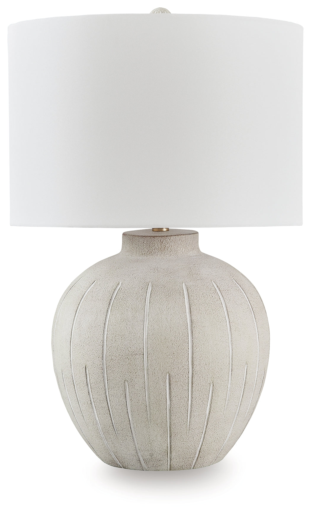 The Furniture Outlets - Ashley Furniture - Calbert Lighting - Poly Table Lamp (1/CN) / Warm Gray - L235824