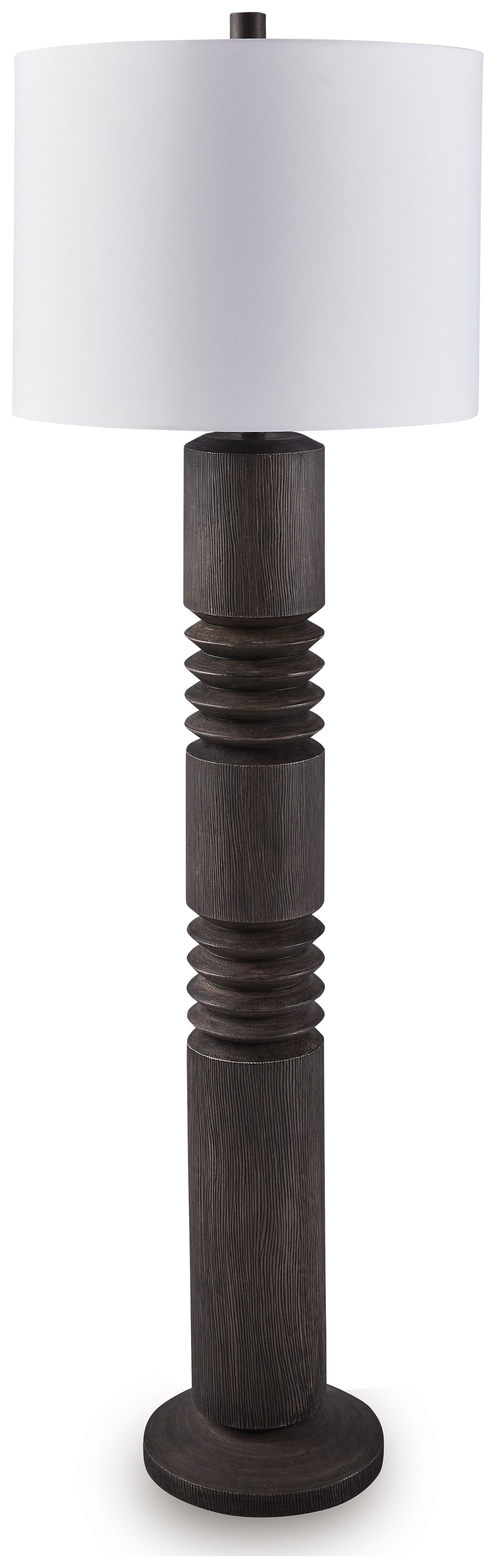 The Furniture Outlets - Ashley Furniture - Fainwell Lighting - Poly Floor Lamp (1/CN) / Distressed Black - L235861