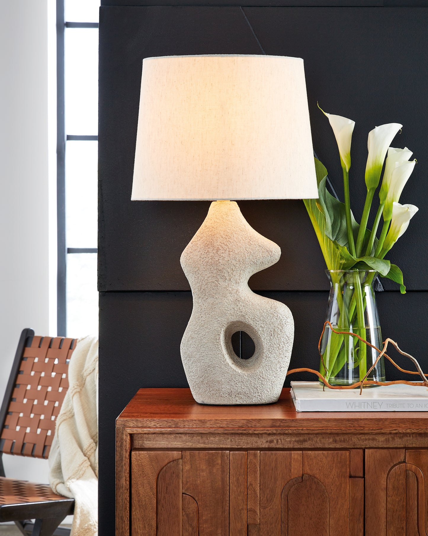 The Furniture Outlets - Ashley Furniture - Chadrich Lighting - Paper Table Lamp (Set of 2) / Antique Beige - L243664