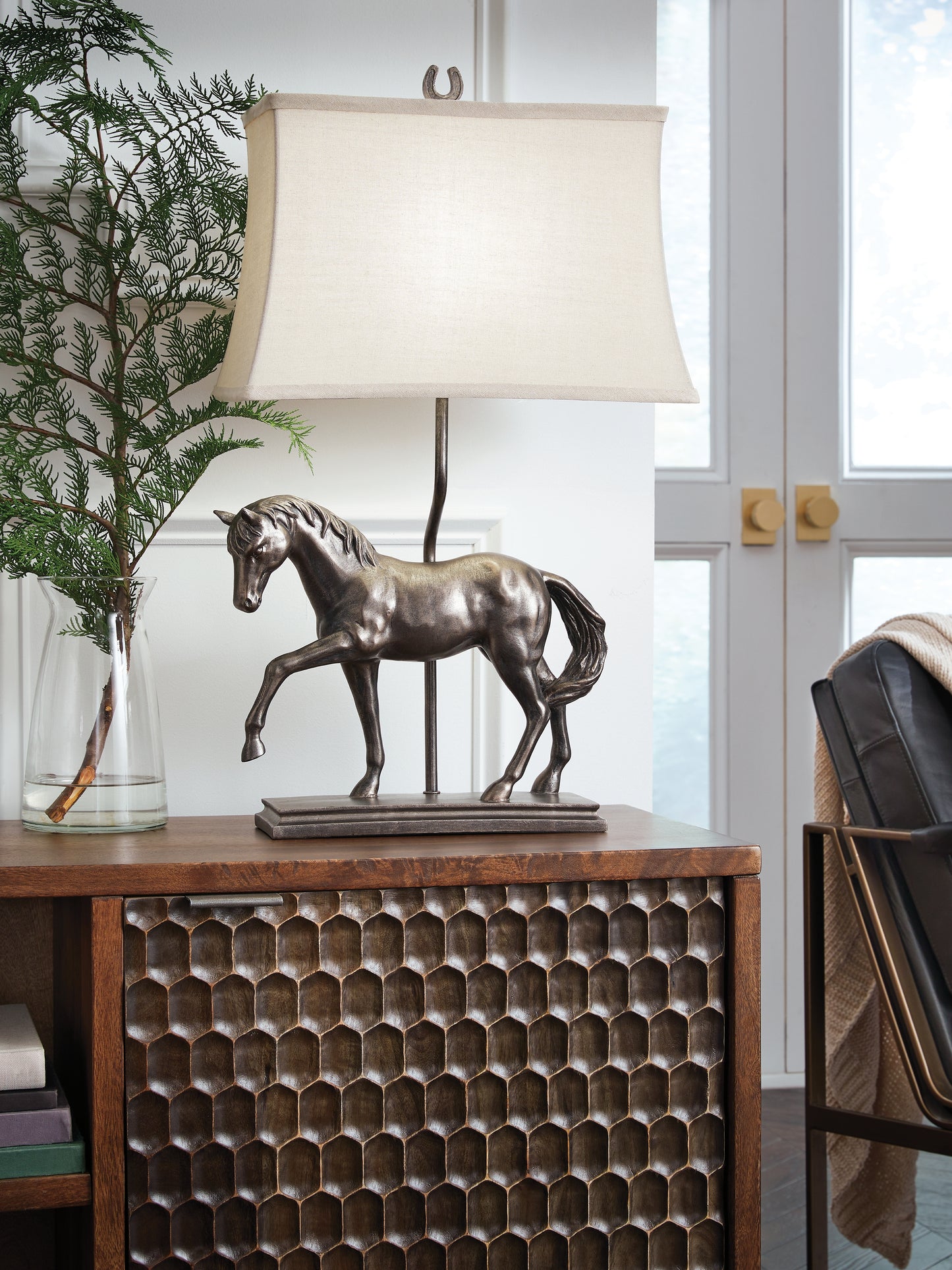 The Furniture Outlets - Ashley Furniture - Sandorman Lighting - Poly Table Lamp (1/CN) / Bronze Finish - L317044