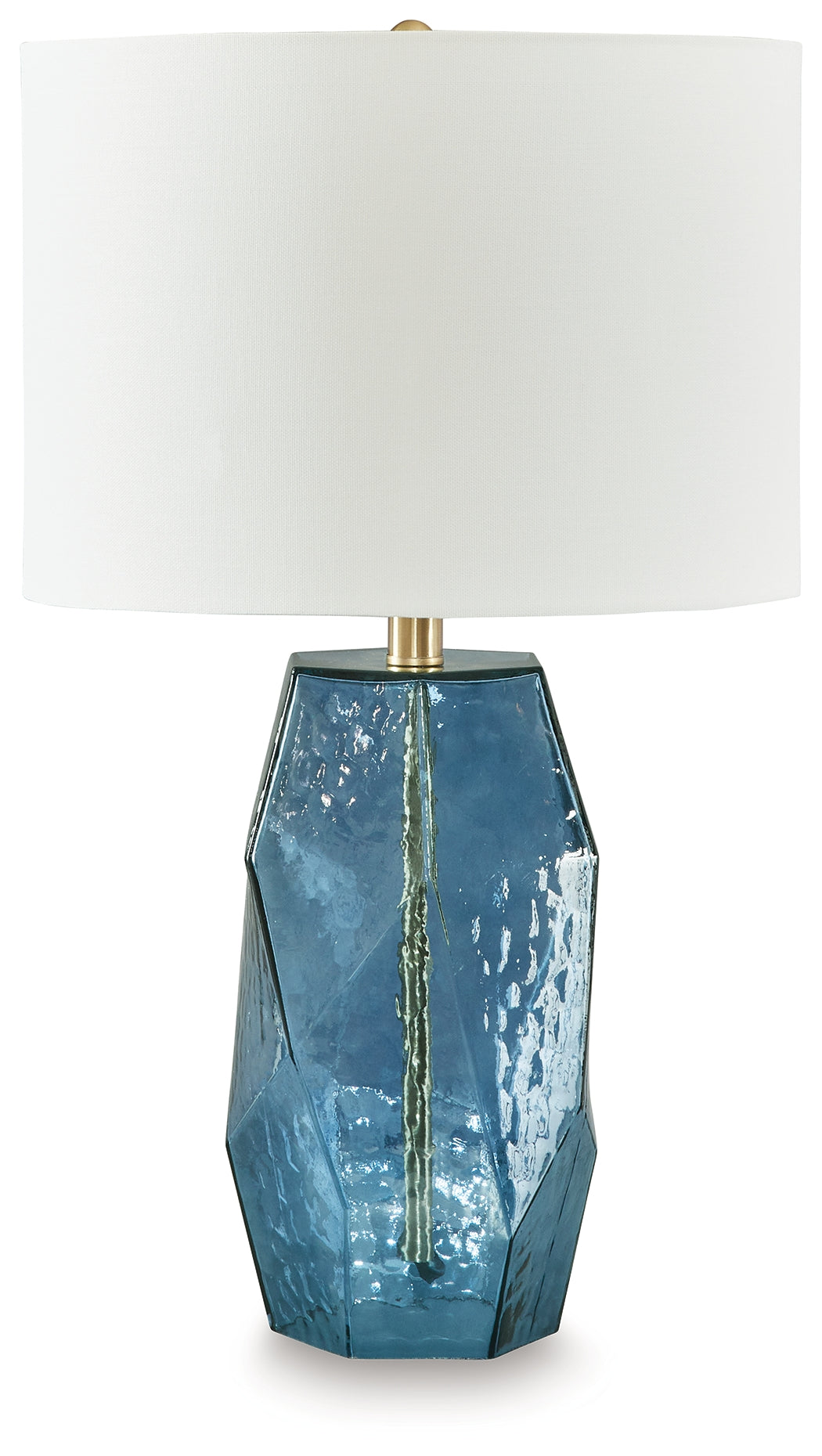 The Furniture Outlets - Ashley Furniture - Tallow Lighting - Glass Table Lamp (1/CN) / Blue - L430854
