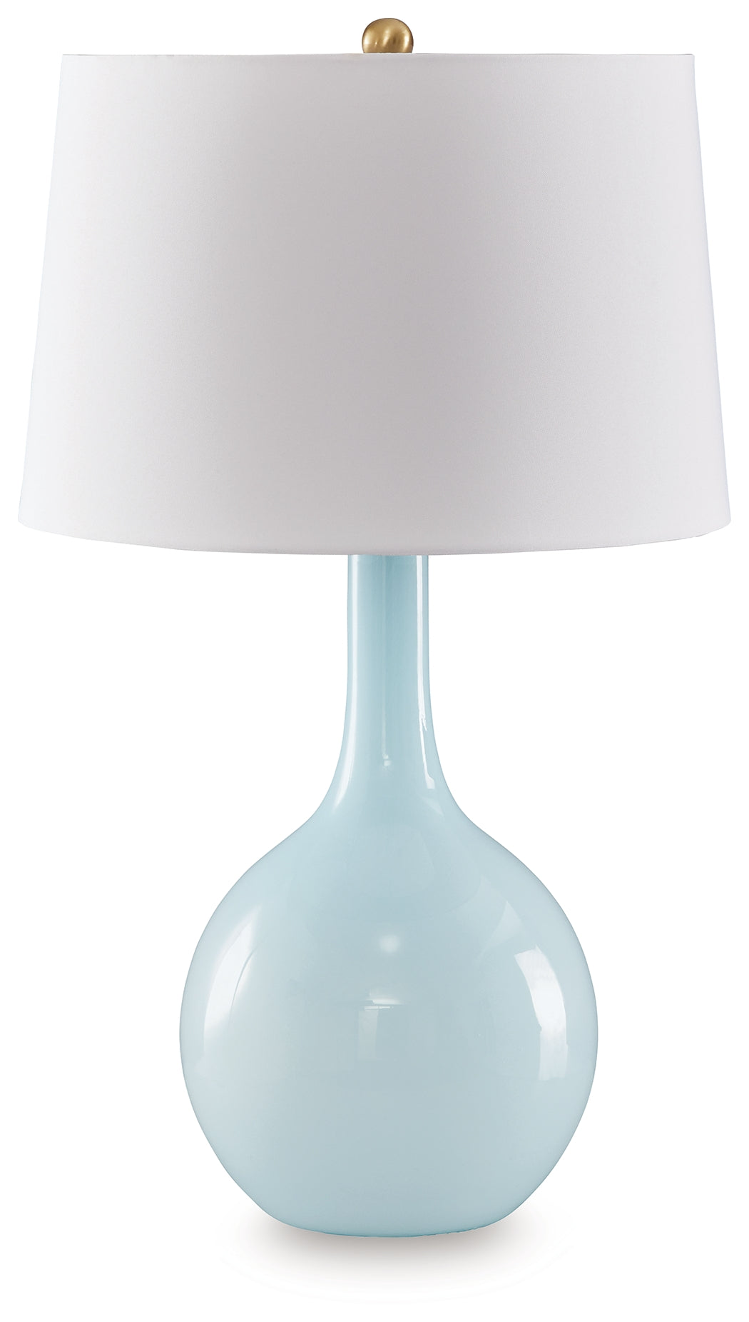 The Furniture Outlets - Ashley Furniture - Rylanton Lighting - Glass Table Lamp (1/CN) / Aqua - L430874
