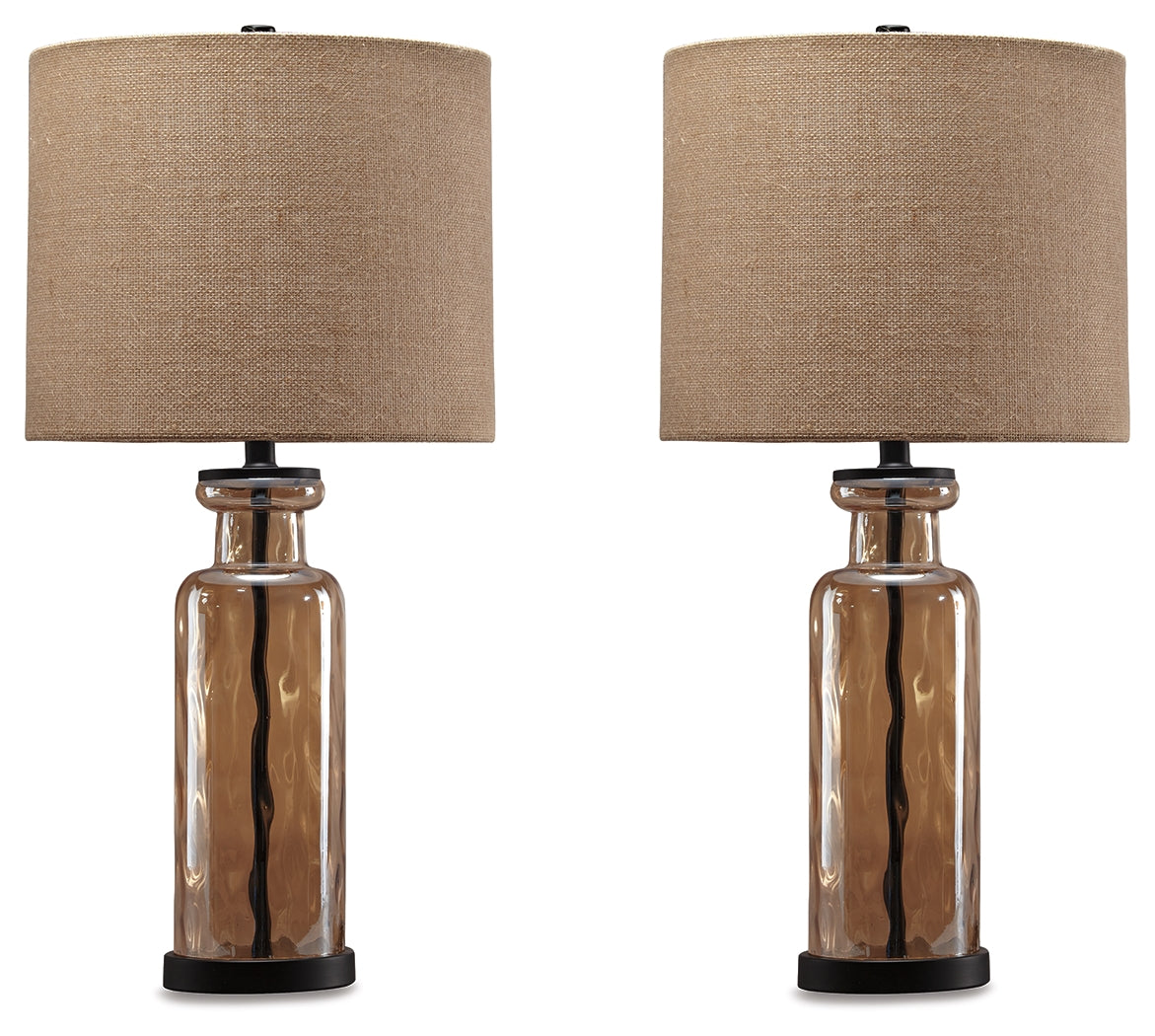 The Furniture Outlets - Ashley Furniture - Laurentia Lighting - Table Lamp (Set of 2) / Champagne - L431414X2