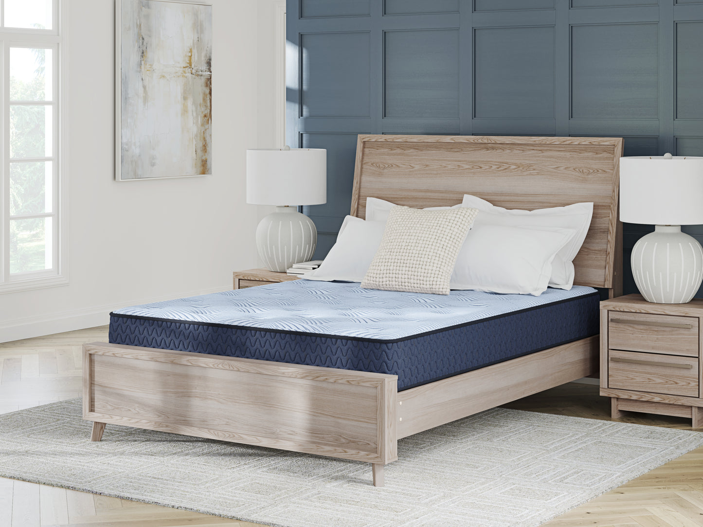 The Furniture Outlets - Ashley Furniture - Peak 2.0 10 Hybrid Mattresses - King / Light Blue - M20241
