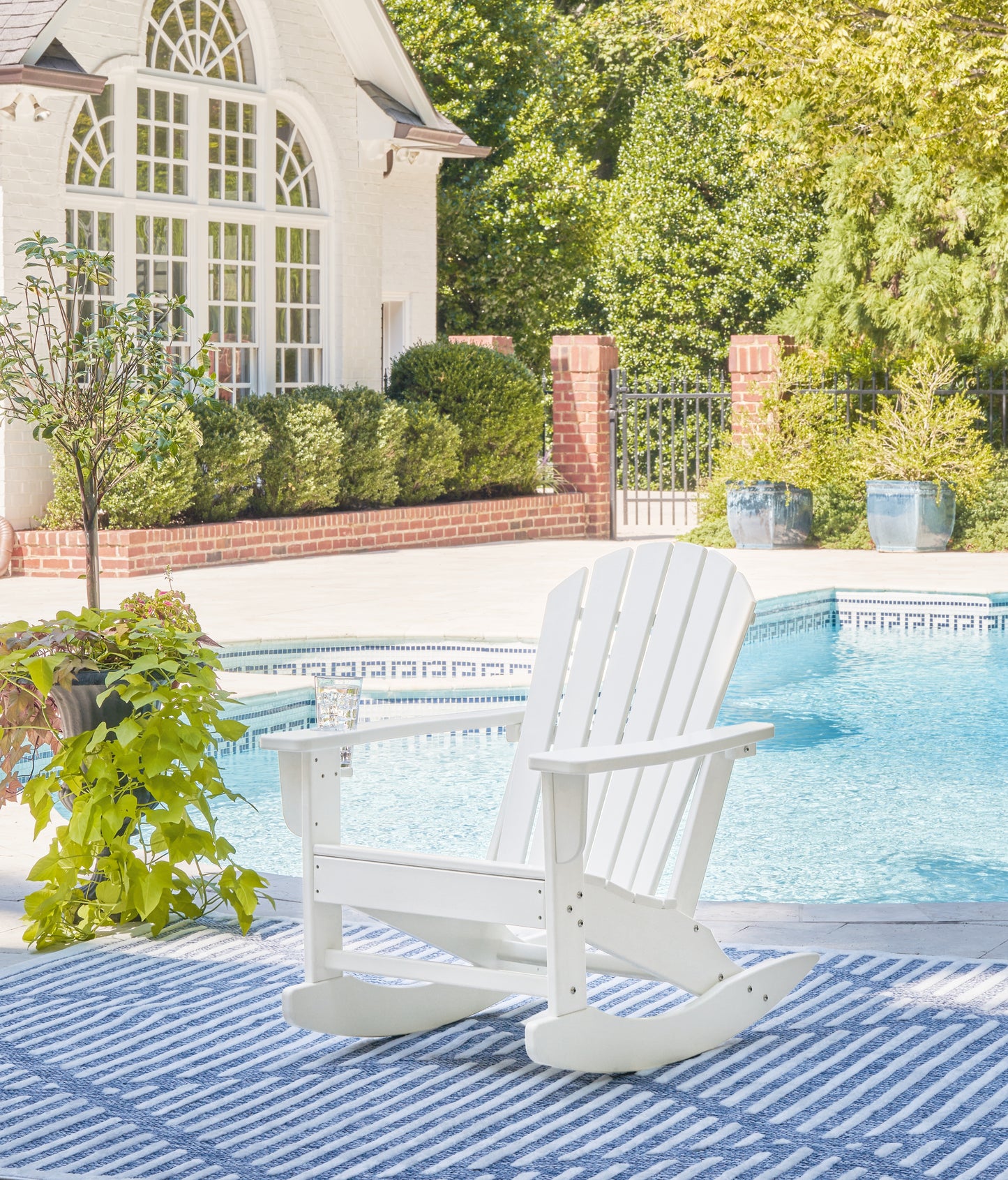 The Furniture Outlets - Ashley Furniture - Sundown Treasure Outdoor - Rocking Chair / White - P011-827