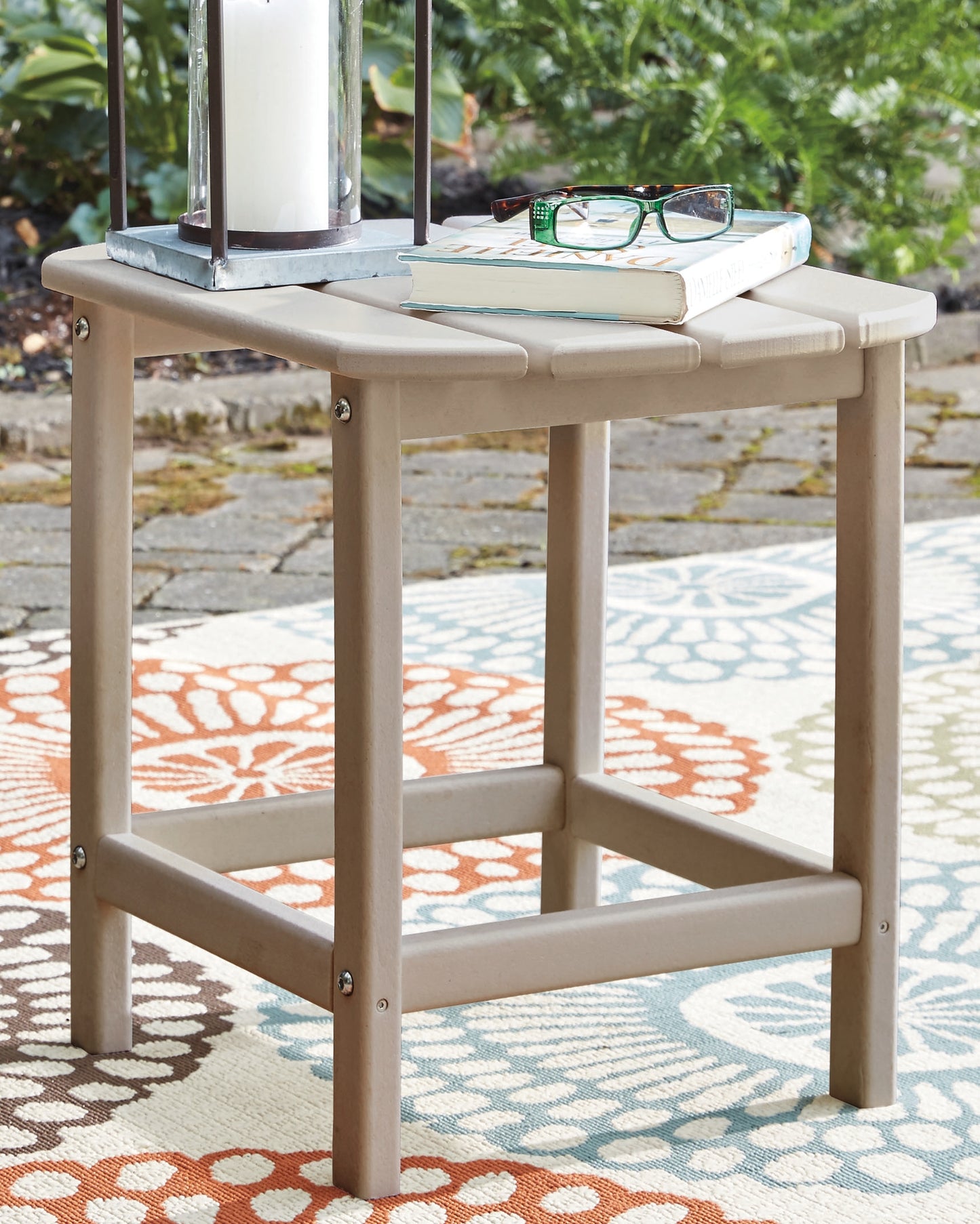 The Furniture Outlets - Ashley Furniture - Sundown Treasure Outdoor - Rectangular End Table / Driftwood - P014-703