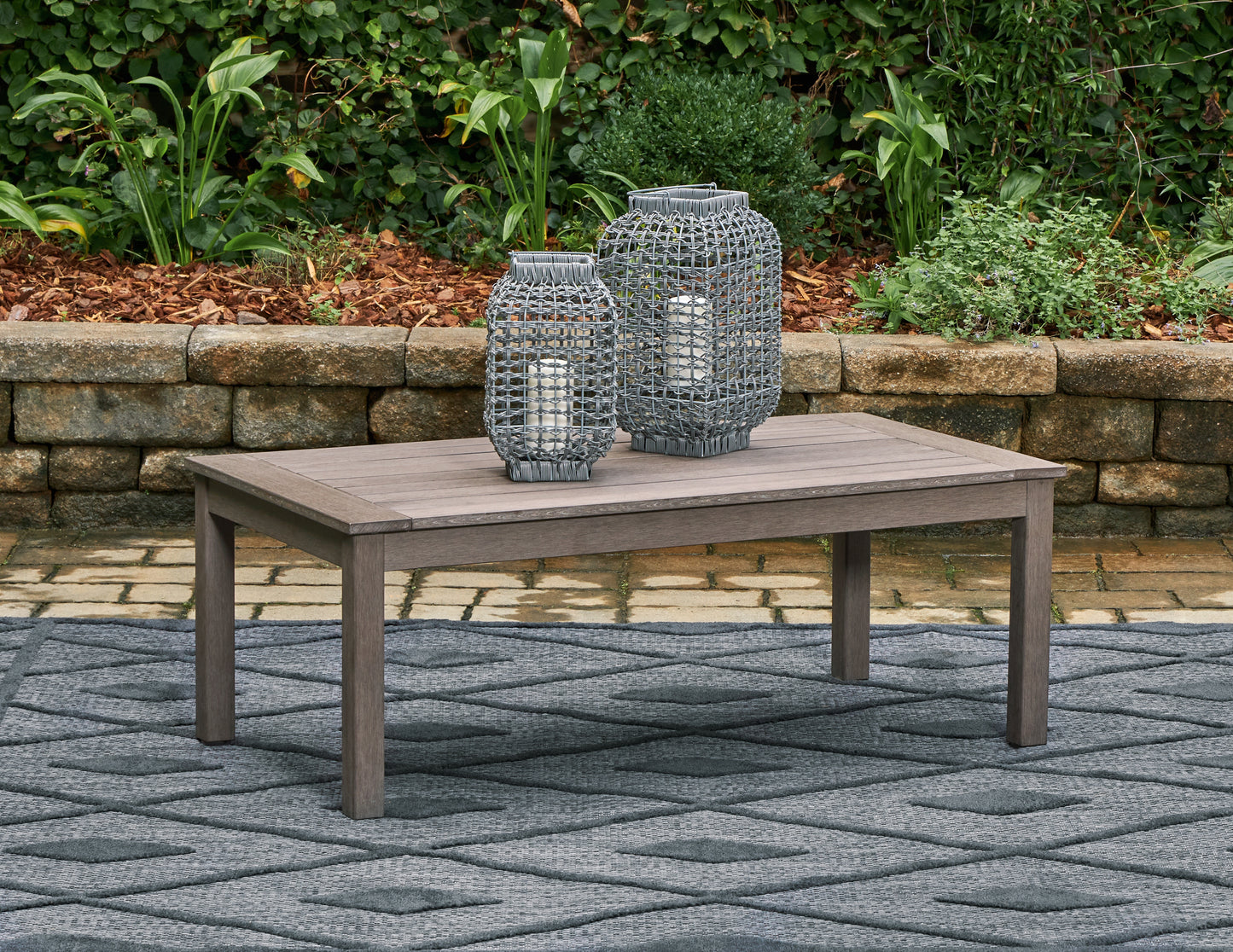 The Furniture Outlets - Ashley Furniture - Hillside Barn Outdoor - Sofa with Cushion / Gray/Brown - P564-838