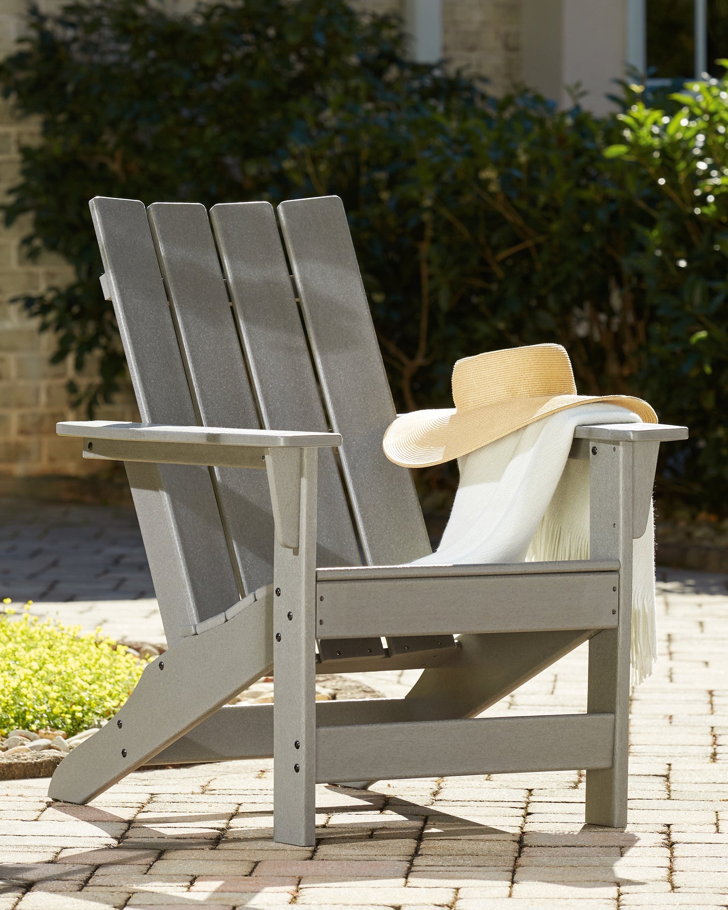 The Furniture Outlets - Ashley Furniture - Visola Outdoor - Adirondack Chair / Gray - P802-898
