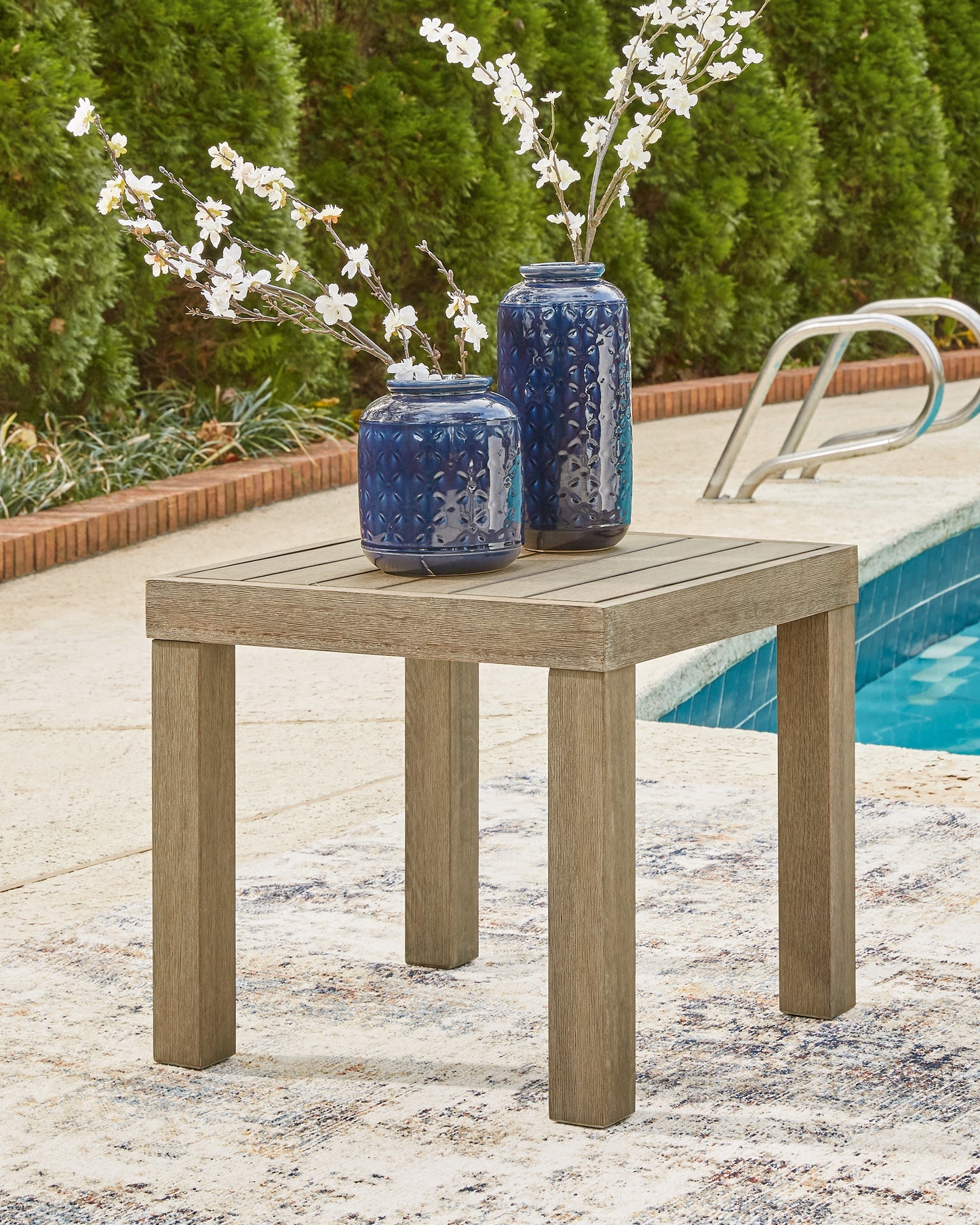 The Furniture Outlets - Ashley Furniture - Silo Point Outdoor - Square End Table / Brown - P804-702